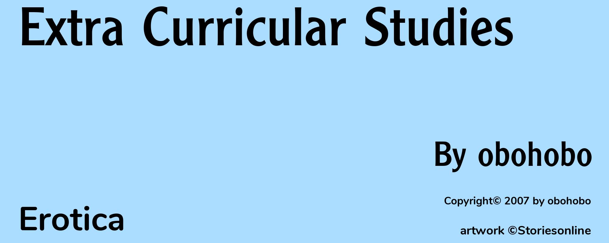 Extra Curricular Studies - Cover