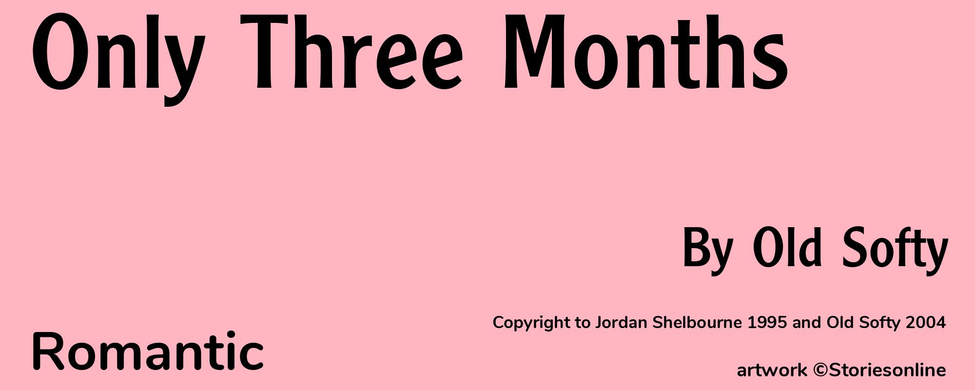 Only Three Months - Cover