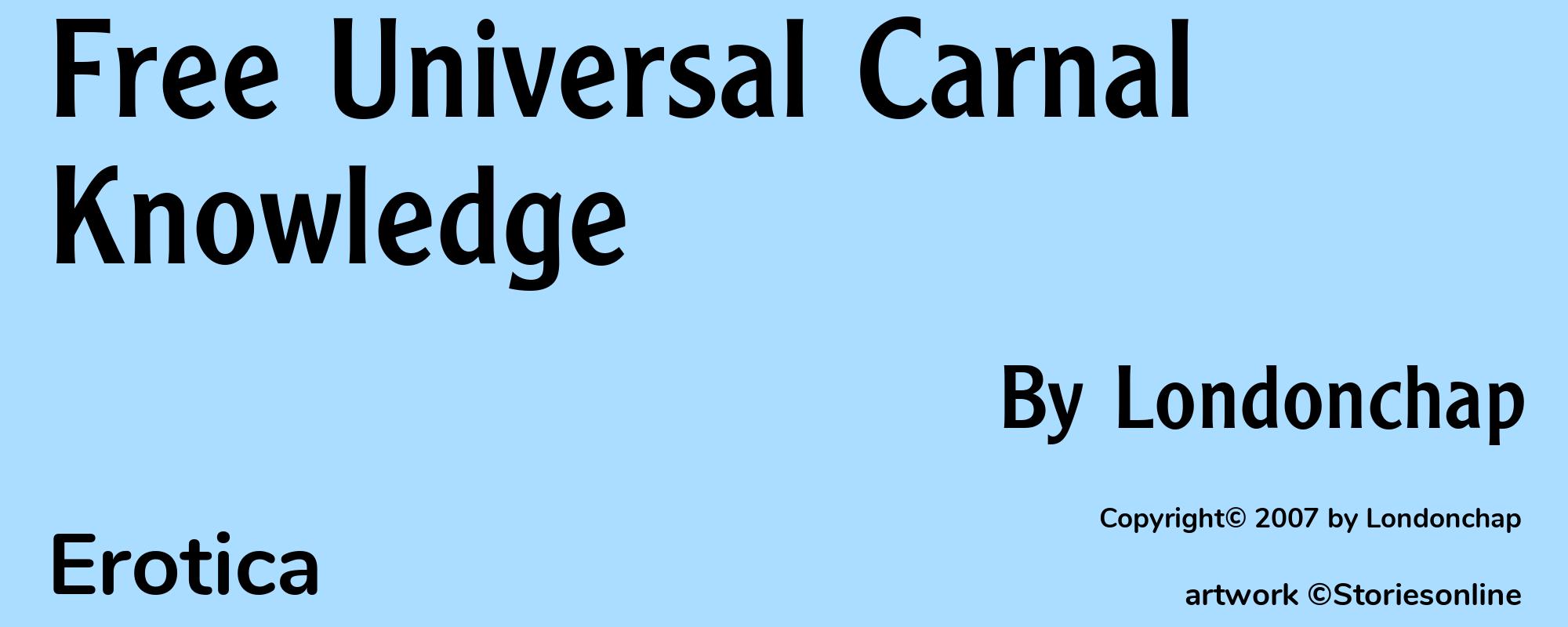 Free Universal Carnal Knowledge - Cover