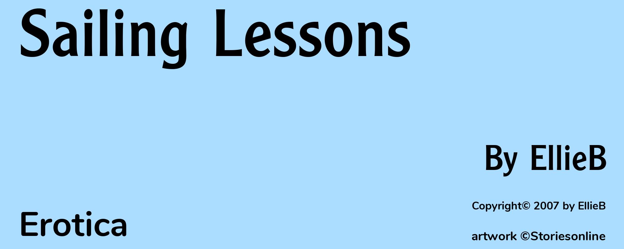 Sailing Lessons - Cover