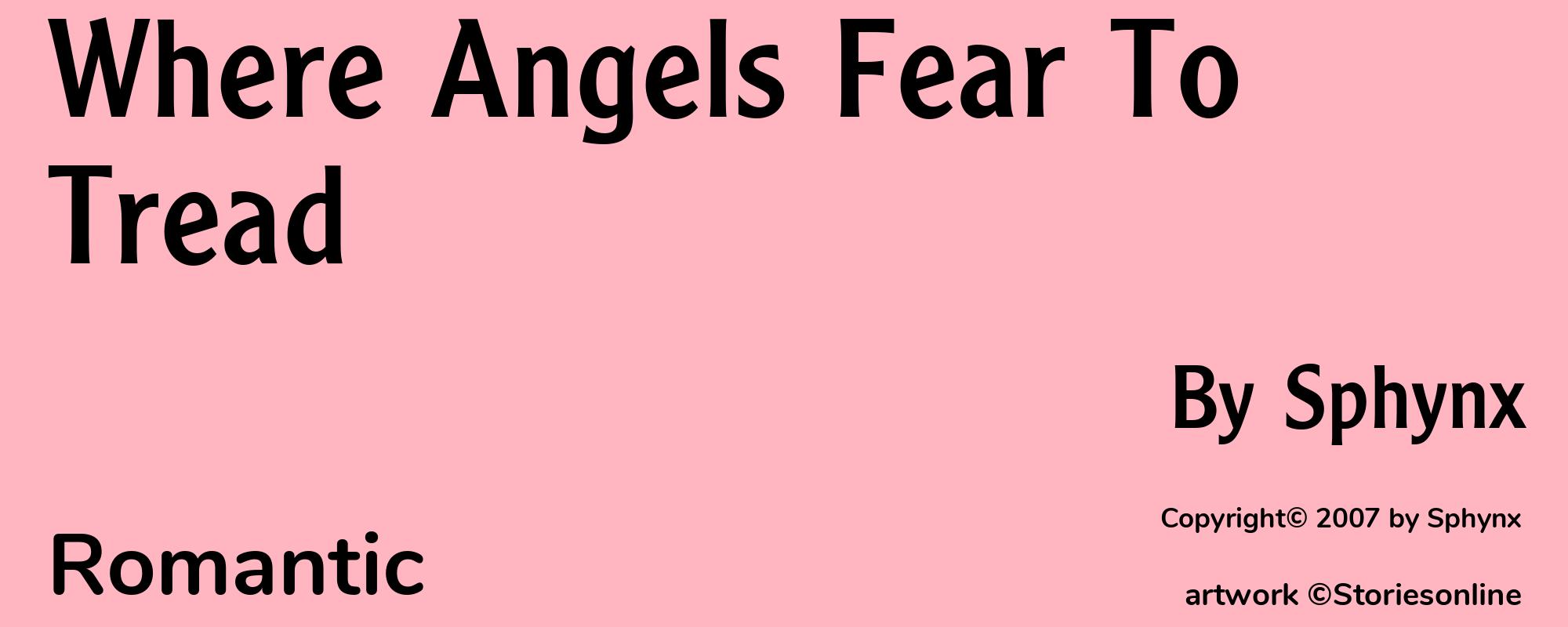 Where Angels Fear To Tread - Cover