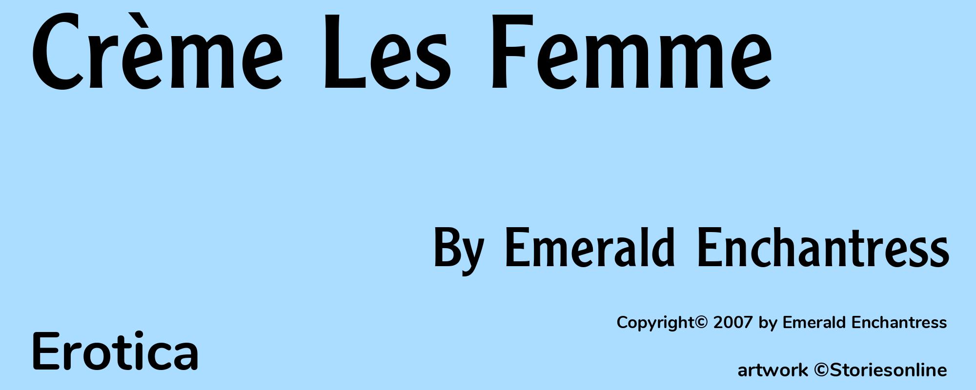 Crème Les Femme - Cover