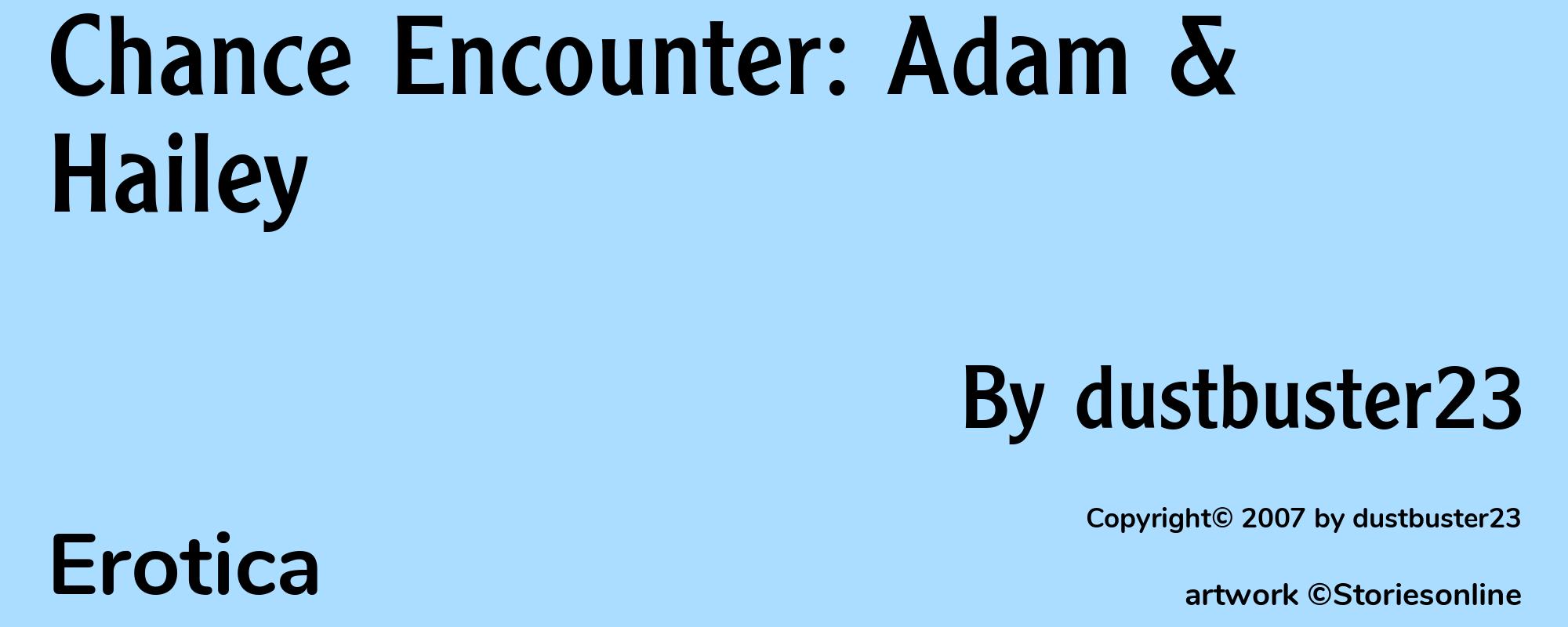 Chance Encounter: Adam & Hailey - Cover