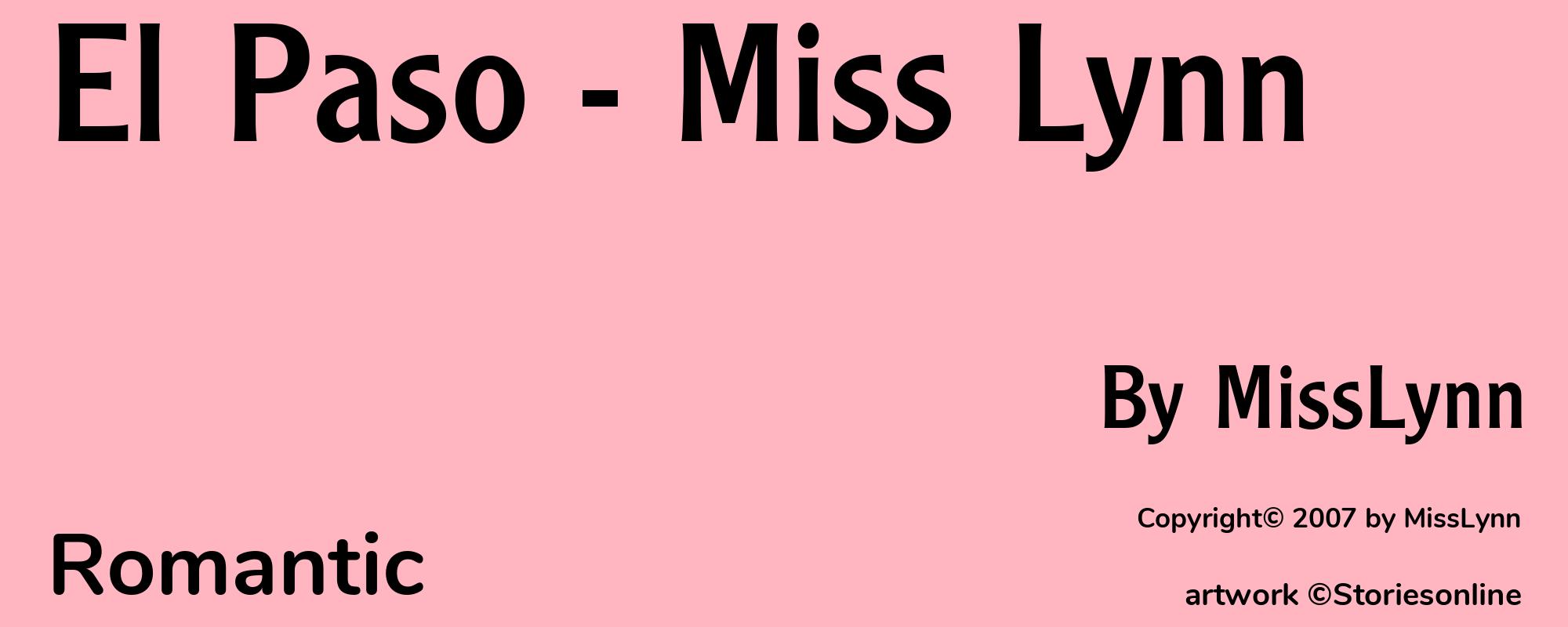 El Paso - Miss Lynn - Cover