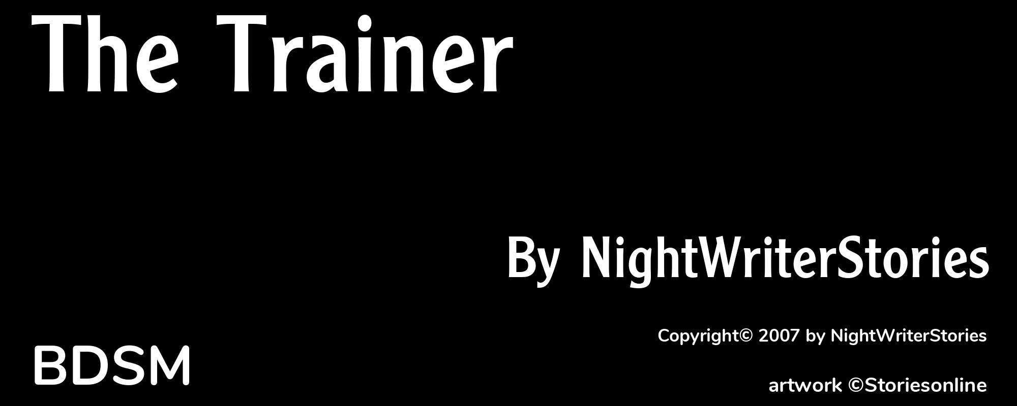 The Trainer - Cover