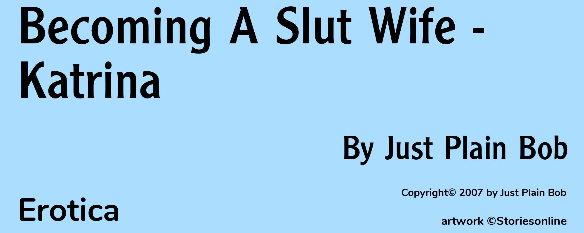 Becoming A Slut Wife - Katrina - Cover
