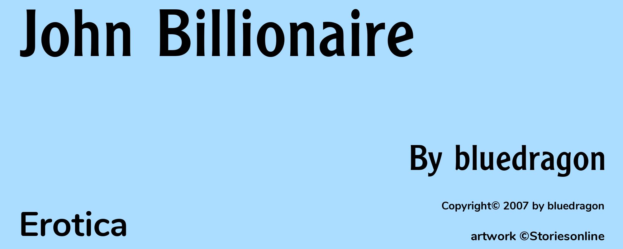 John Billionaire - Cover