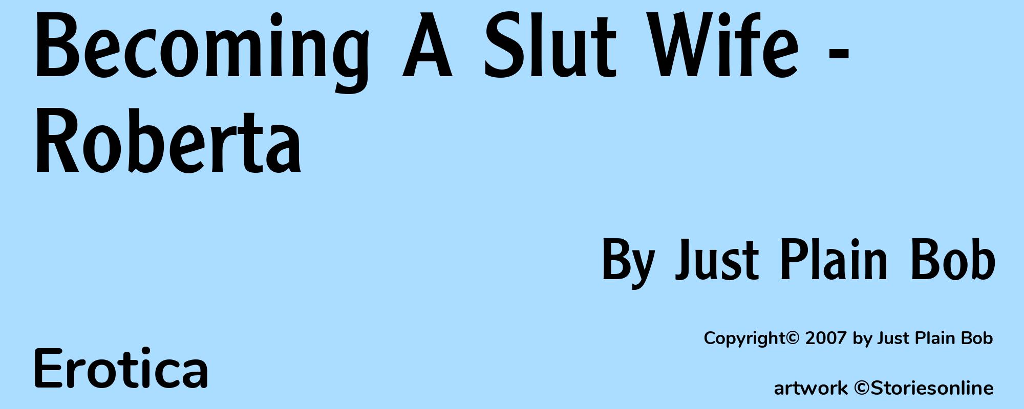 Becoming A Slut Wife - Roberta - Cover