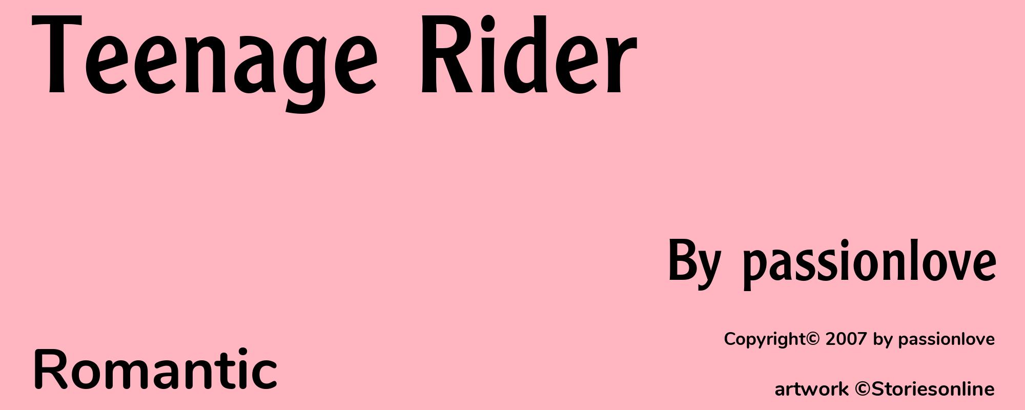 Teenage Rider  - Cover
