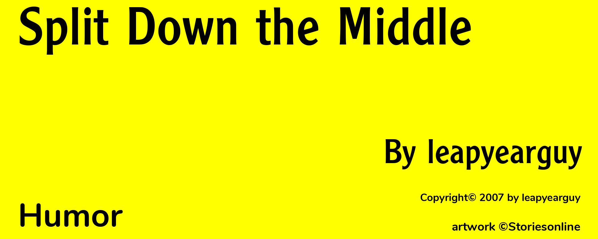 Split Down the Middle - Cover