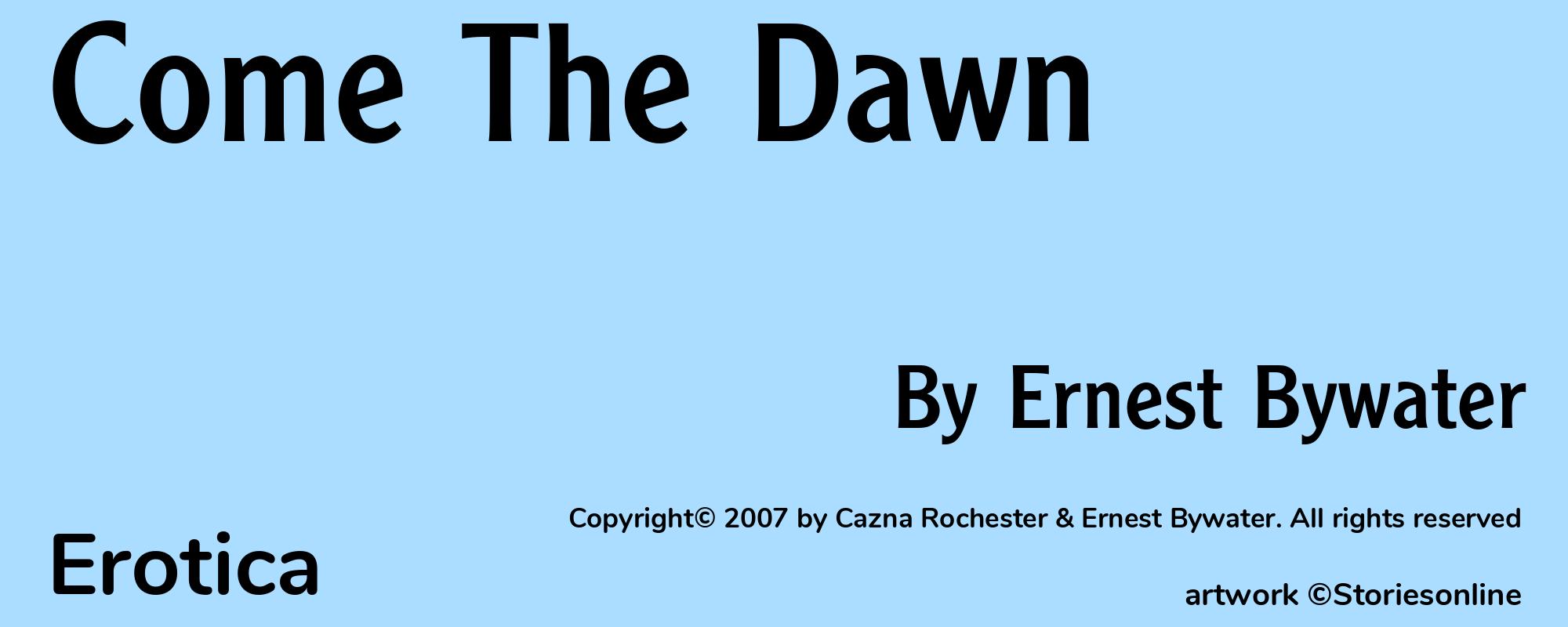 Come The Dawn - Cover