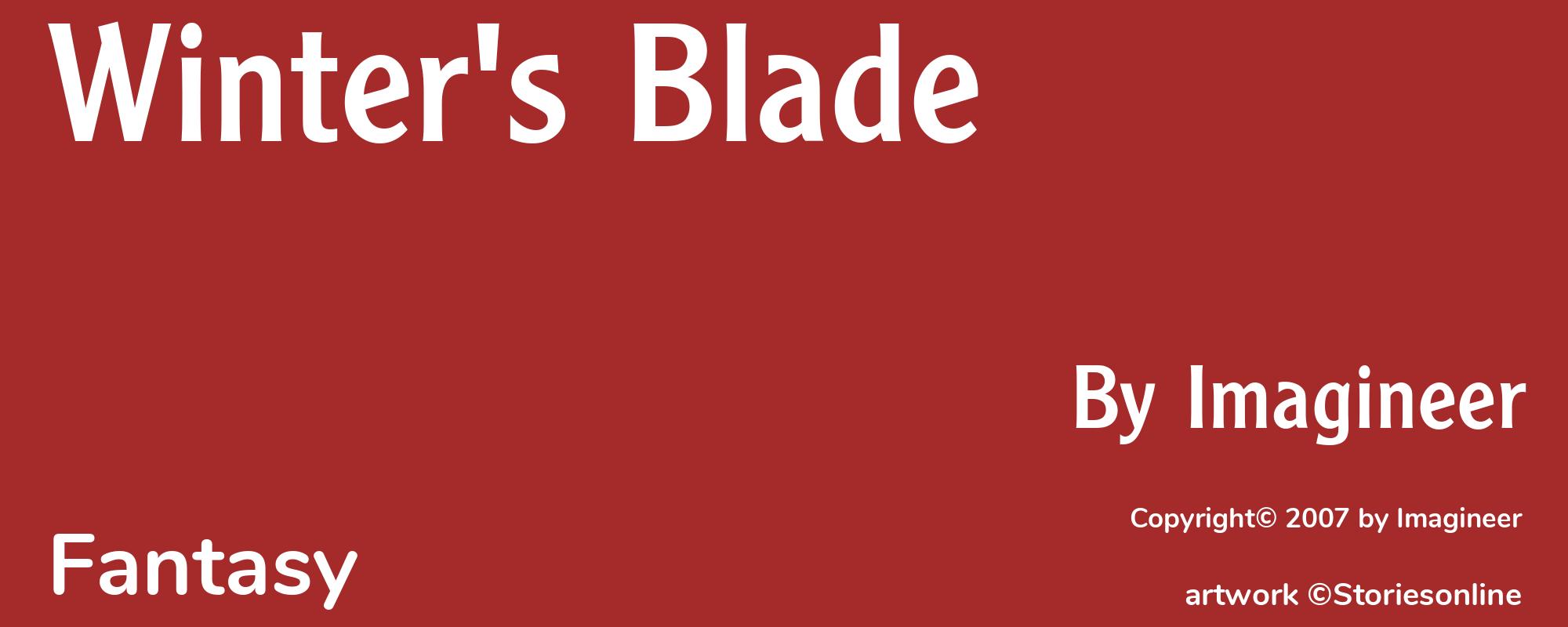 Winter's Blade - Cover
