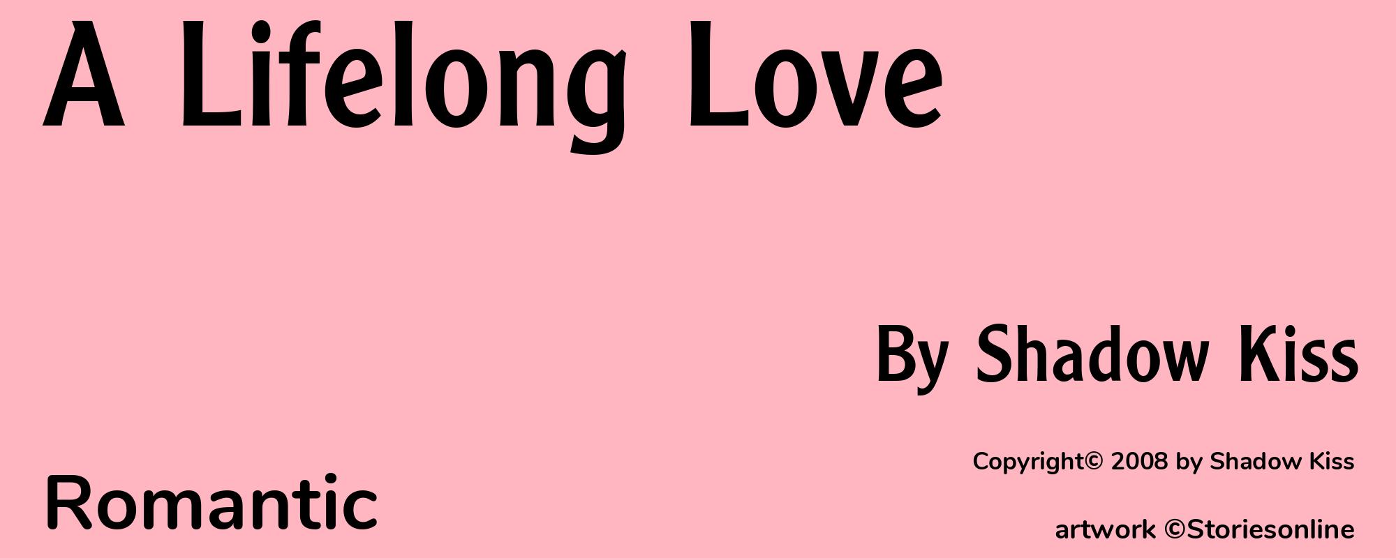 A Lifelong Love - Cover