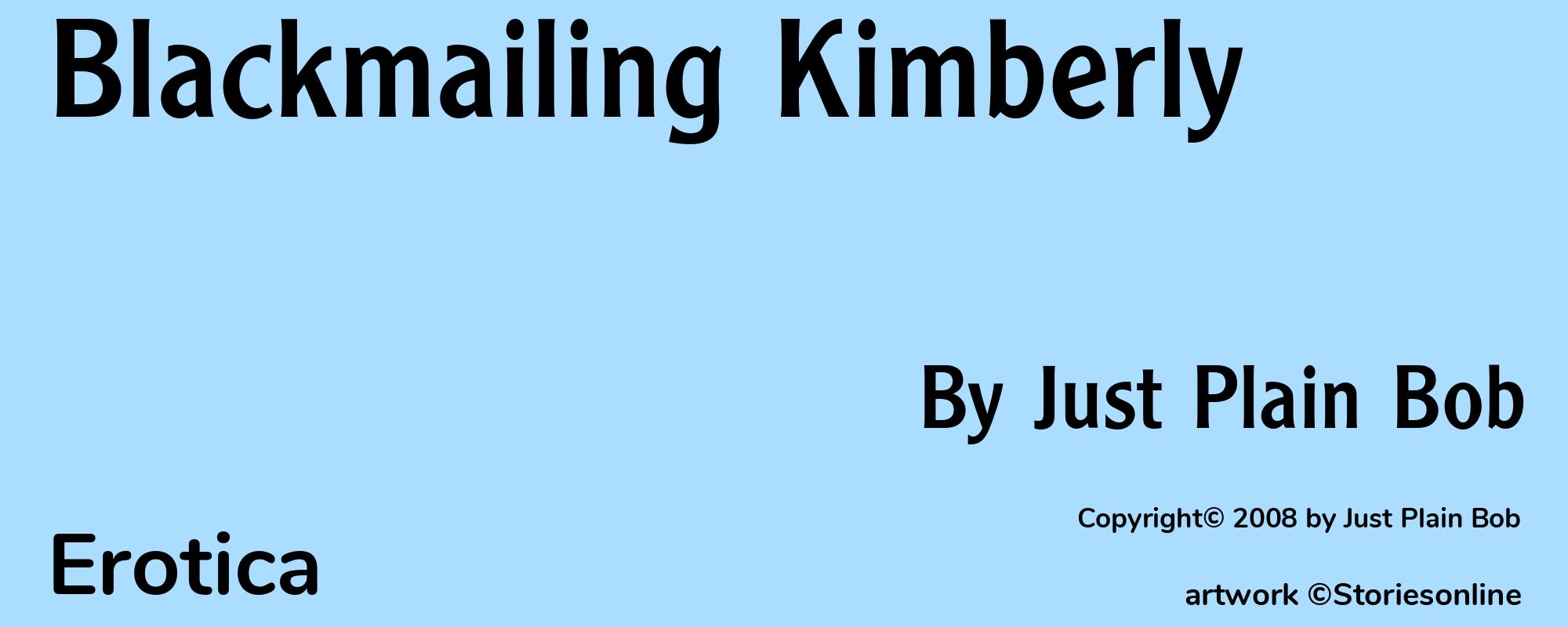Blackmailing Kimberly - Cover