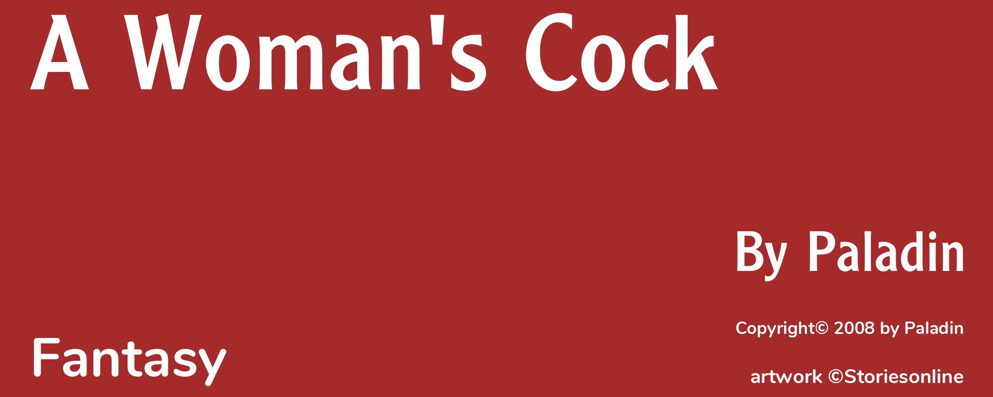 A Woman's Cock - Cover