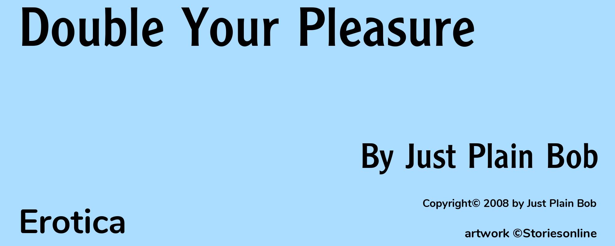 Double Your Pleasure - Cover