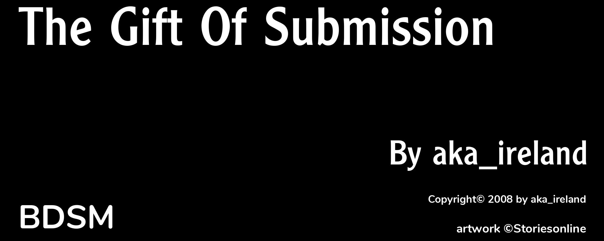 The Gift Of Submission - Cover