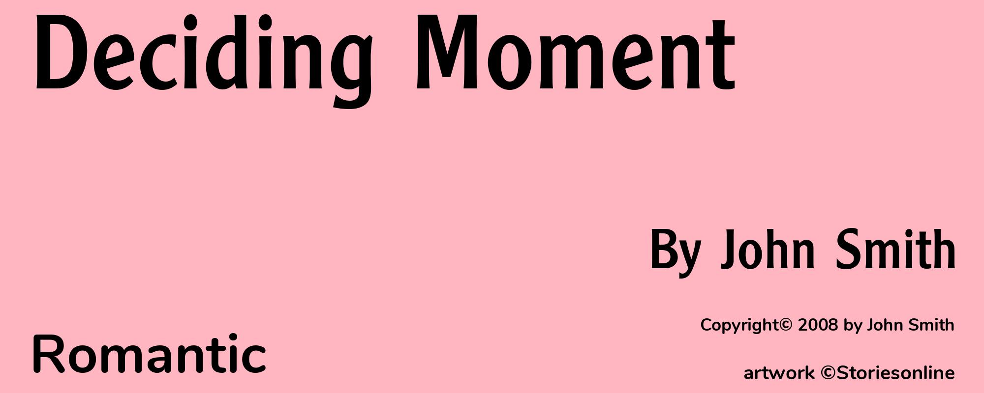 Deciding Moment - Cover