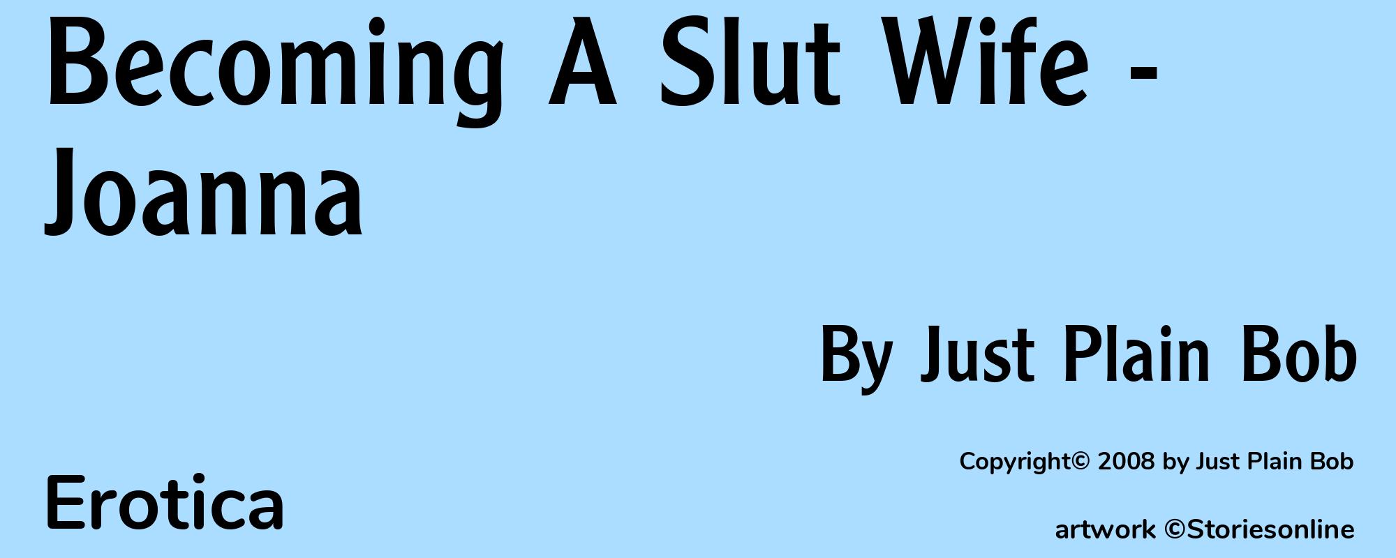 Becoming A Slut Wife - Joanna - Cover