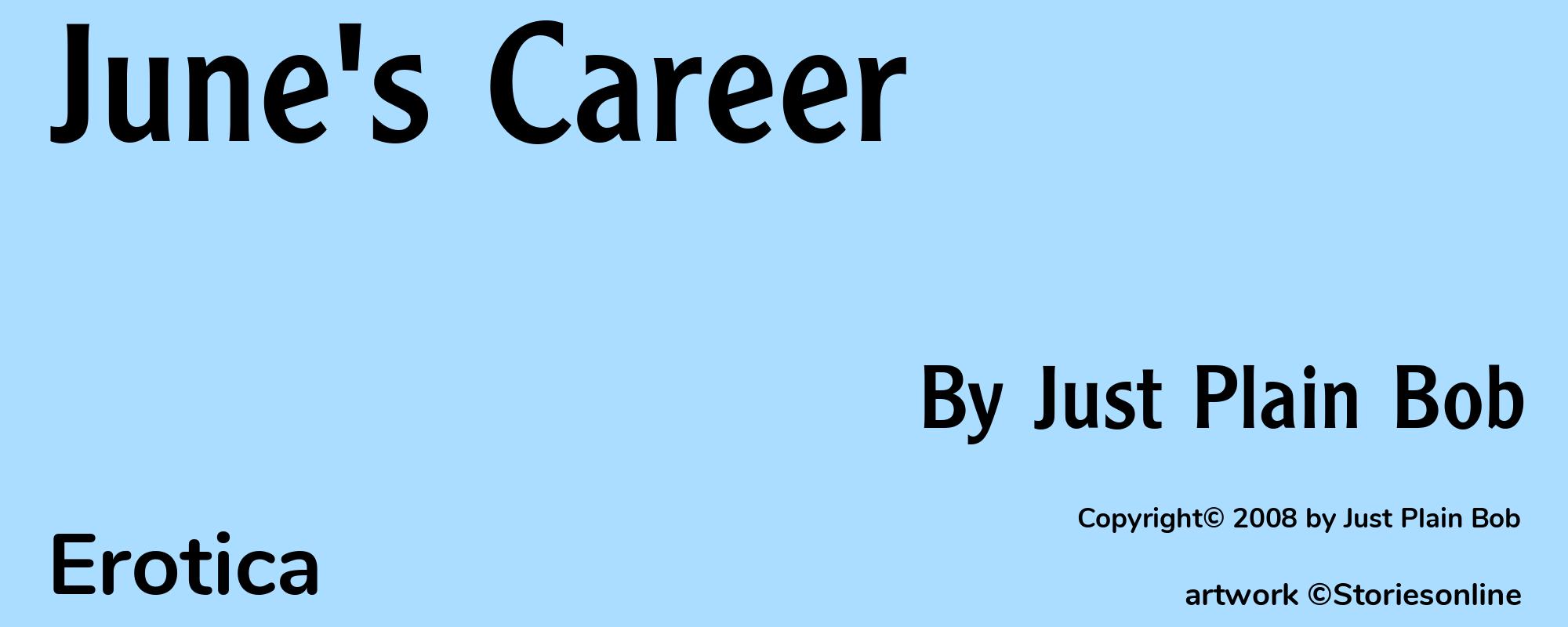June's Career - Cover