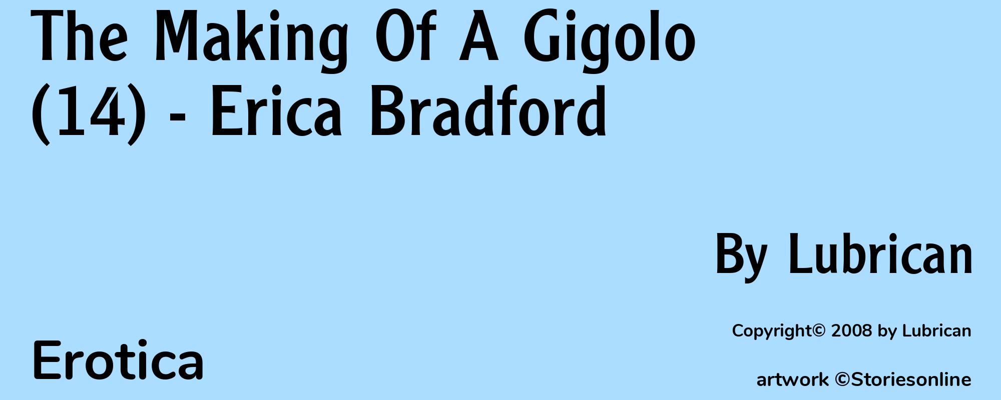 The Making Of A Gigolo (14) - Erica Bradford - Cover