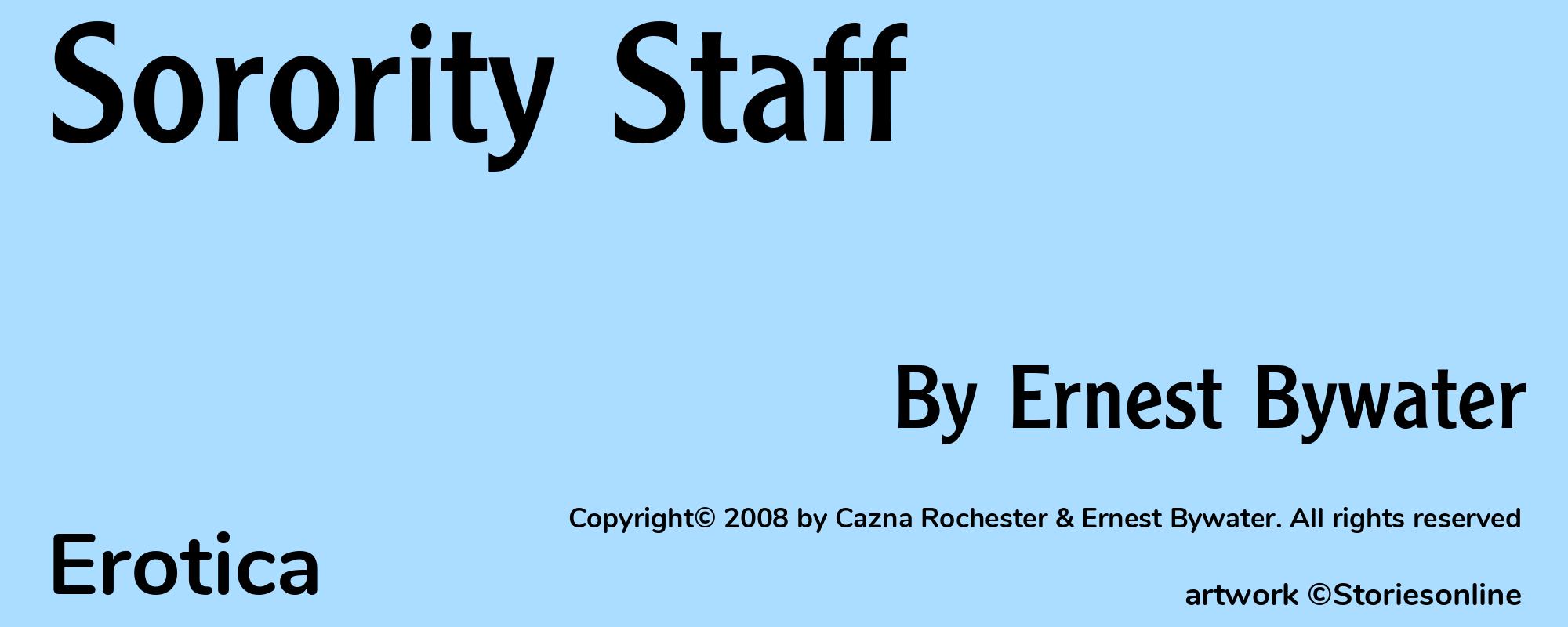 Sorority Staff - Cover