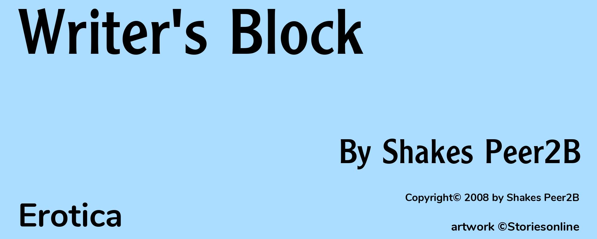 Writer's Block - Cover