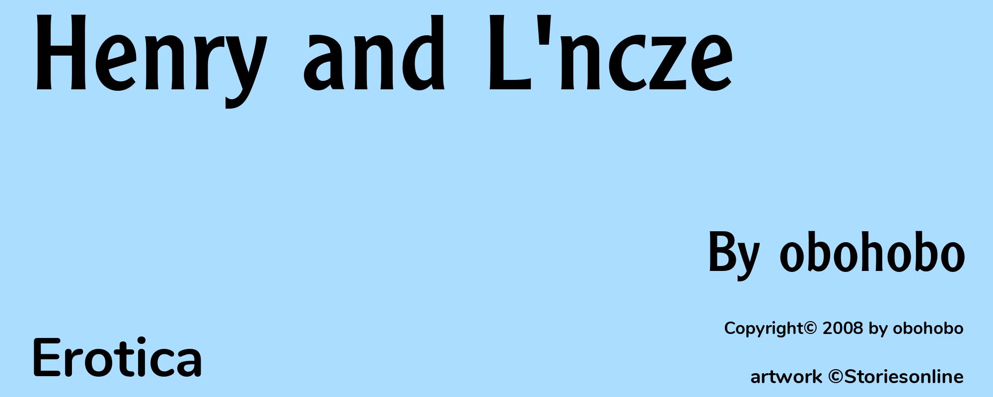 Henry and L'ncze - Cover