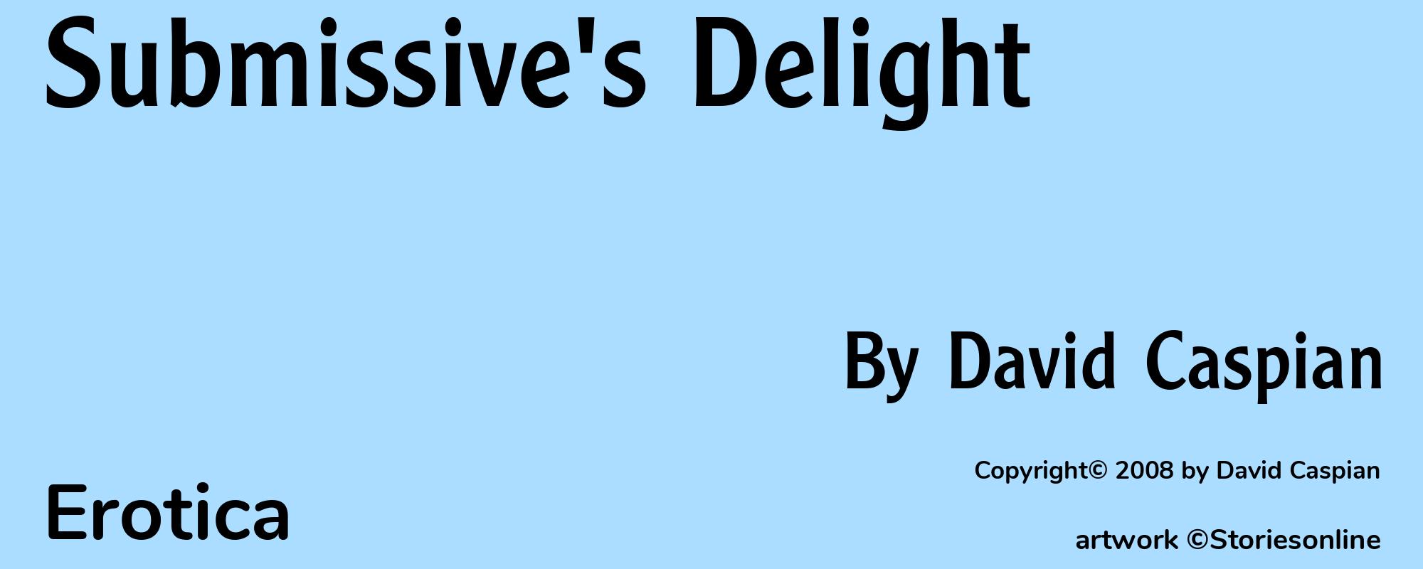 Submissive's Delight - Cover