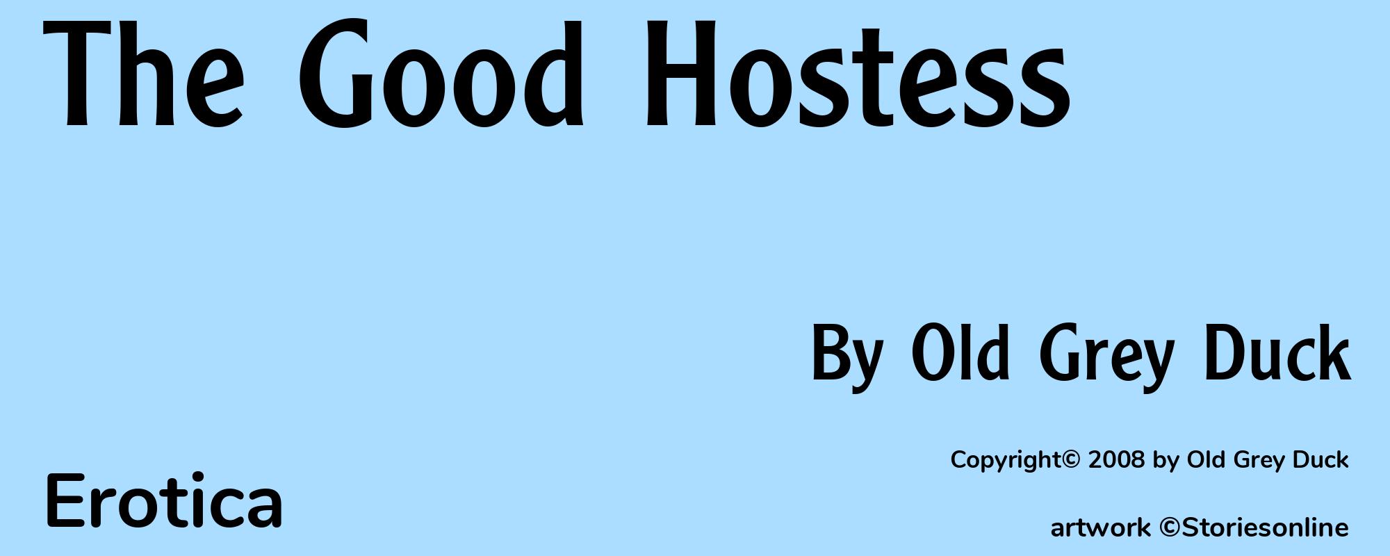 The Good Hostess - Cover