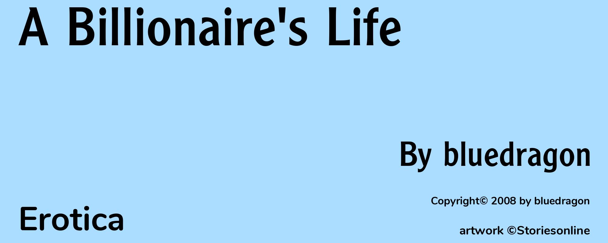 A Billionaire's Life - Cover
