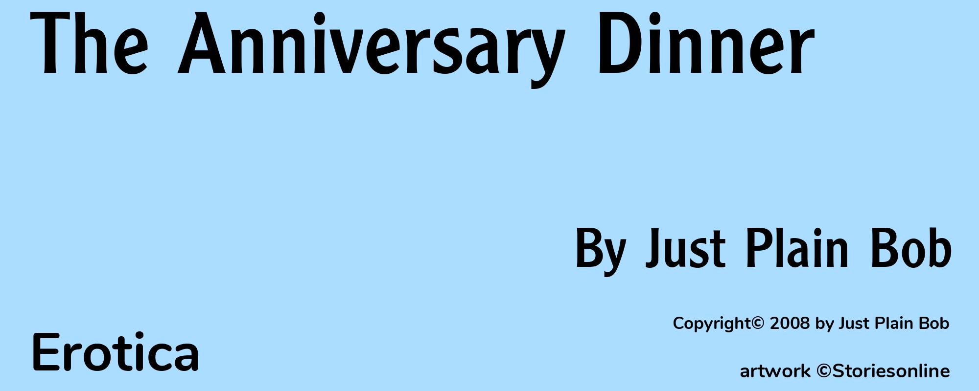 The Anniversary Dinner - Cover