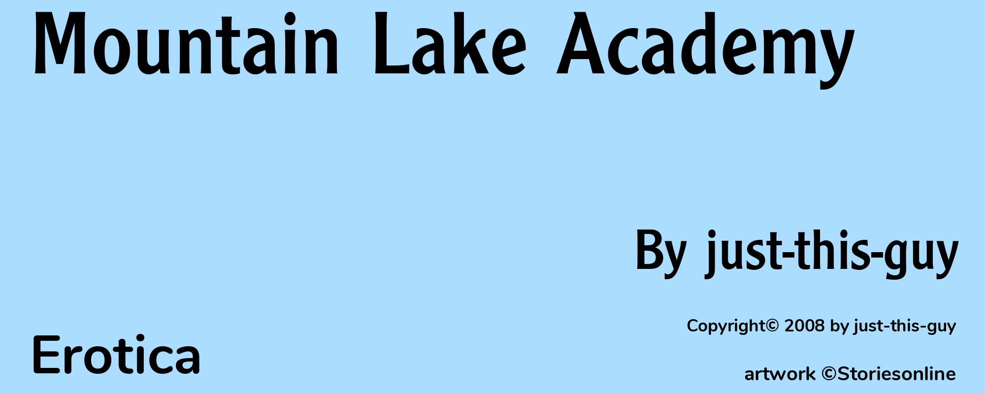 Mountain Lake Academy - Cover