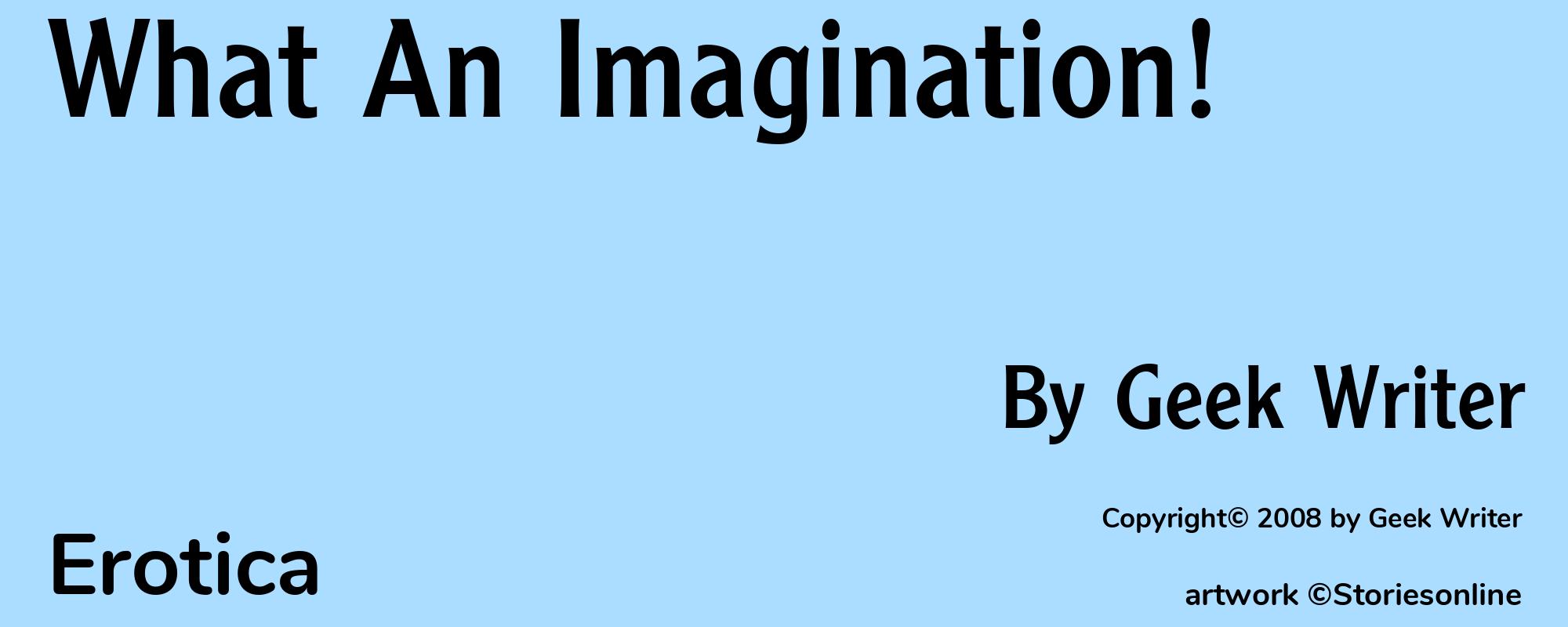 What An Imagination! - Cover