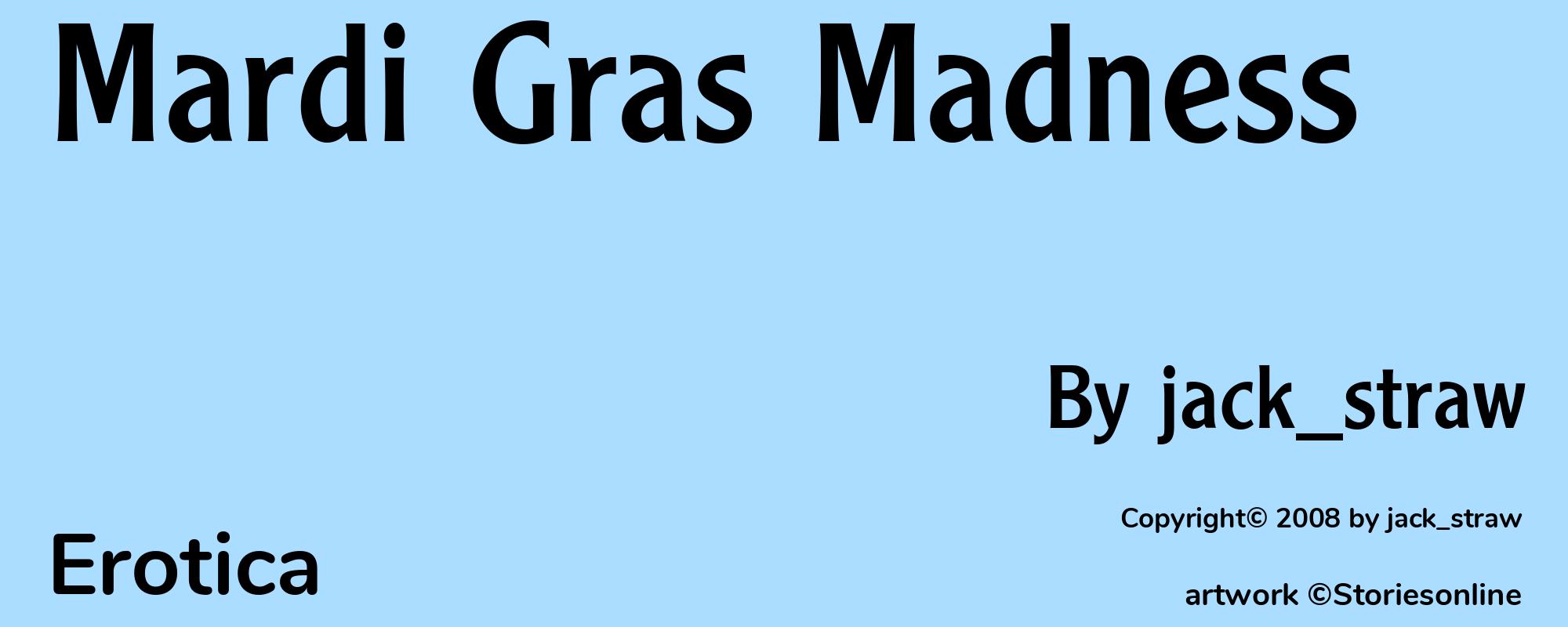 Mardi Gras Madness - Cover