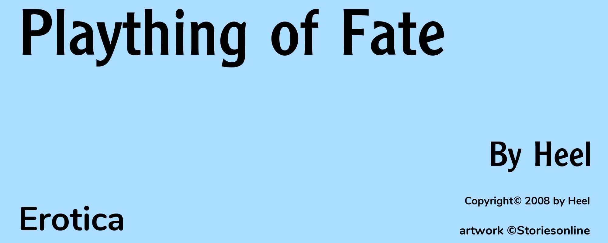 Plaything of Fate - Cover