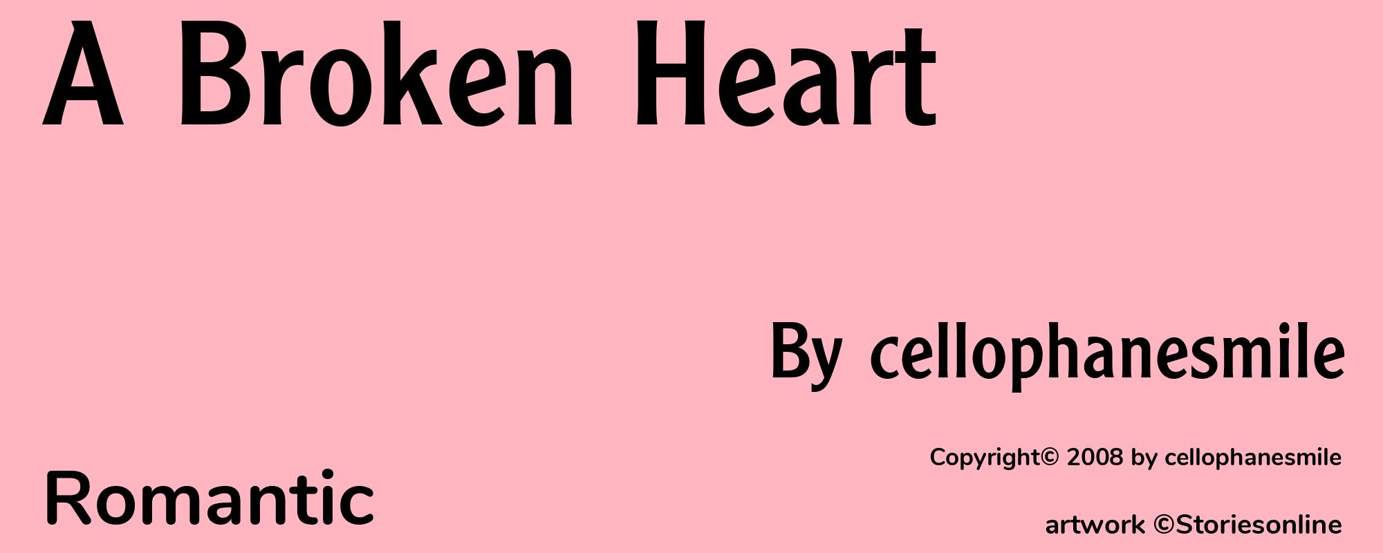 A Broken Heart - Cover