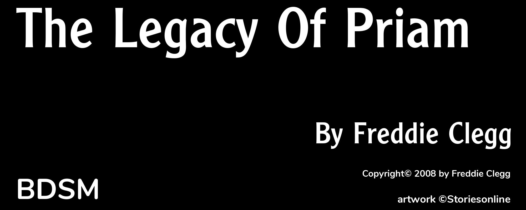 The Legacy Of Priam - Cover