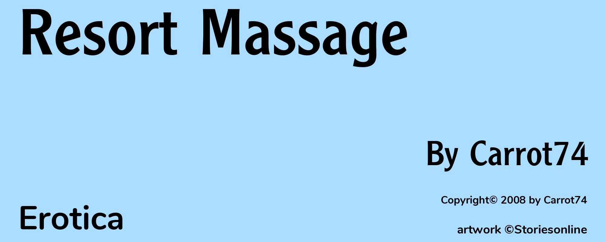 Resort Massage - Cover