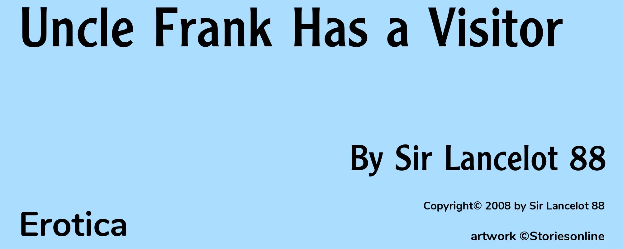 Uncle Frank Has a Visitor - Cover
