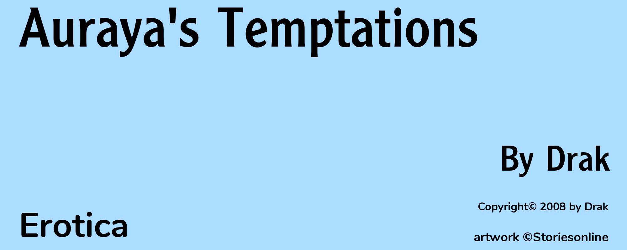 Auraya's Temptations - Cover