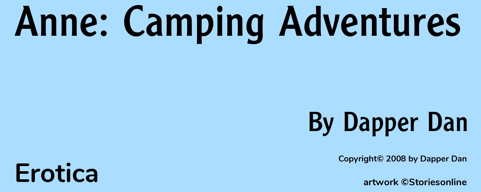 Anne: Camping Adventures - Cover