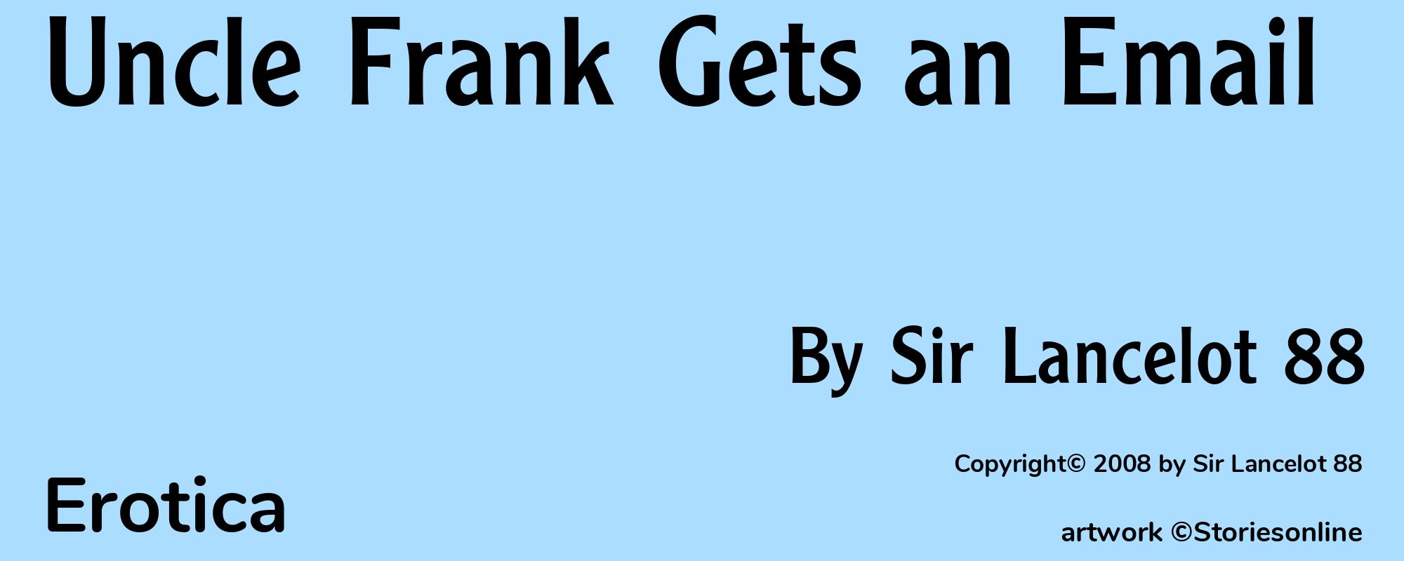Uncle Frank Gets an Email - Cover