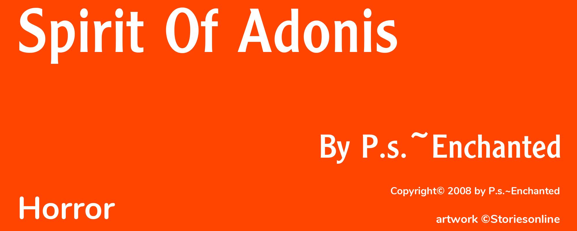 Spirit Of Adonis - Cover