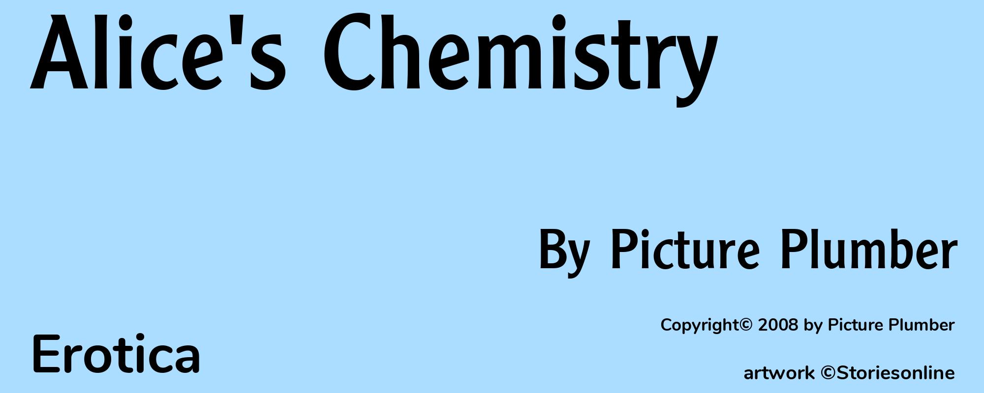 Alice's Chemistry - Cover