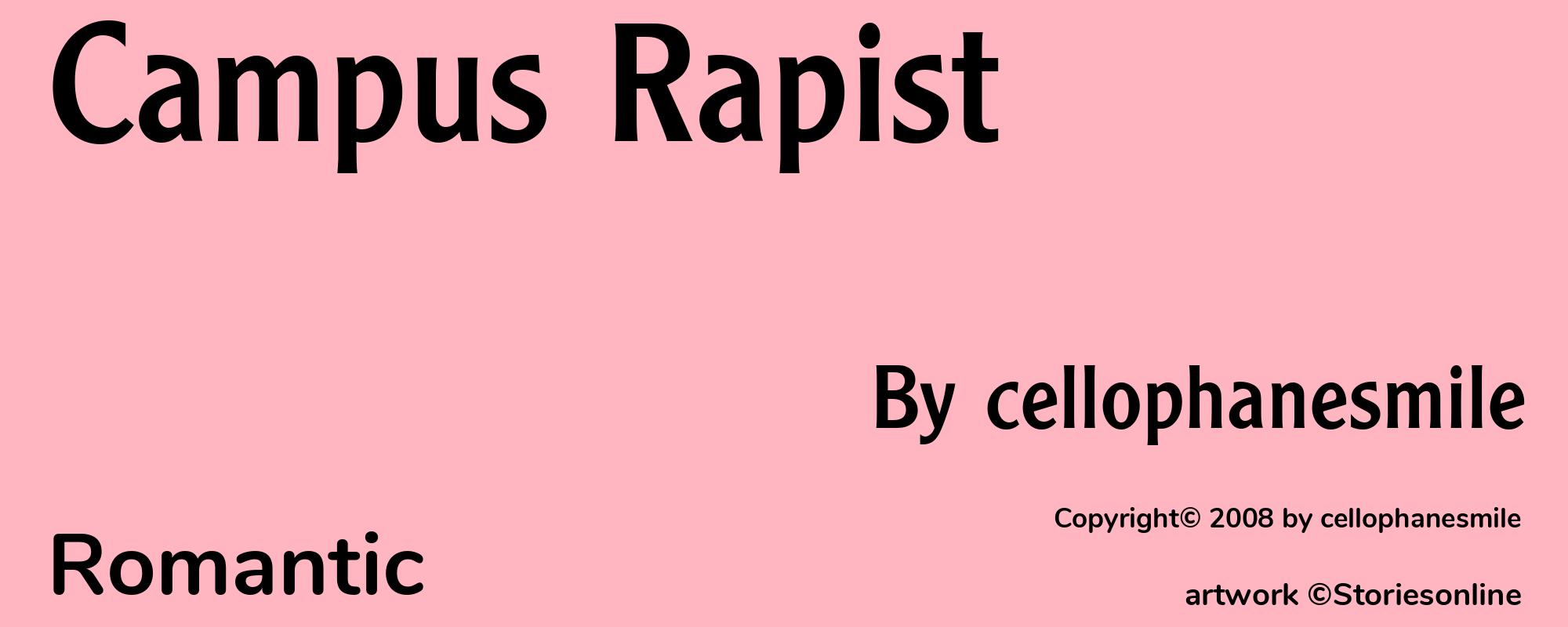 Campus Rapist - Cover