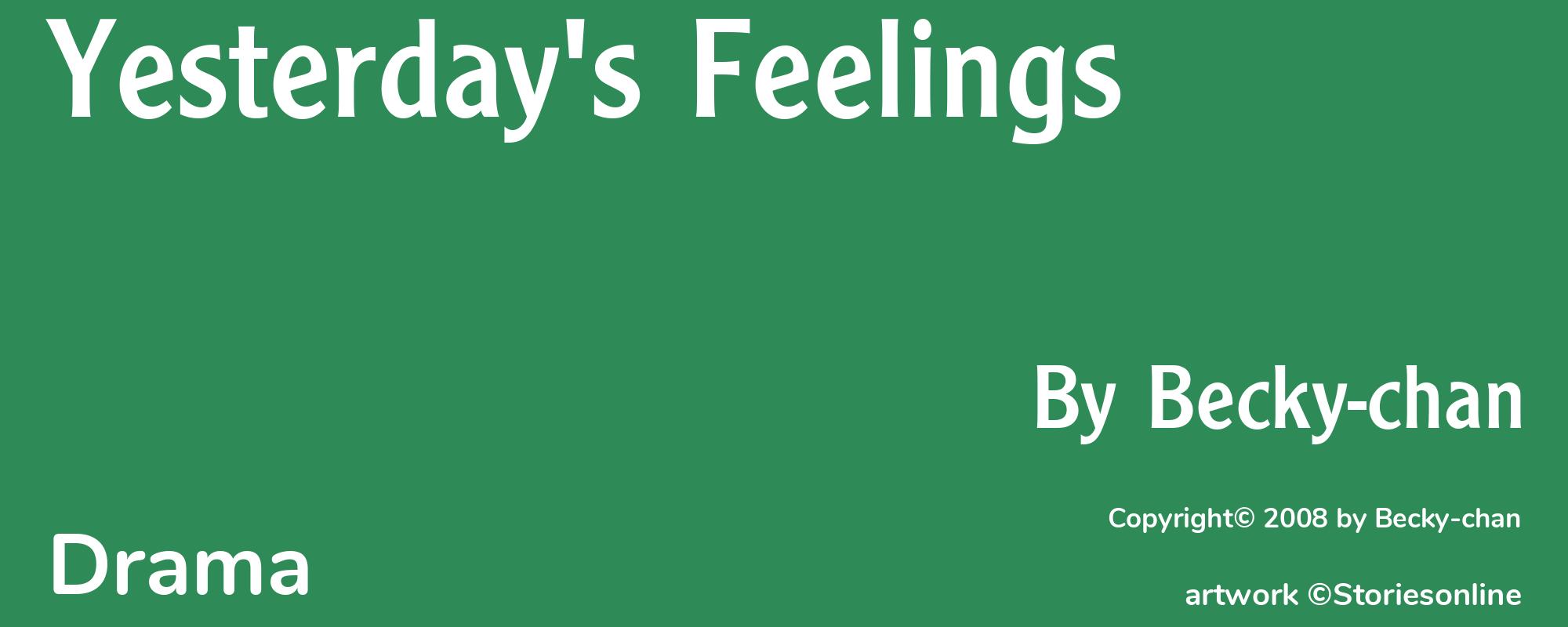 Yesterday's Feelings - Cover