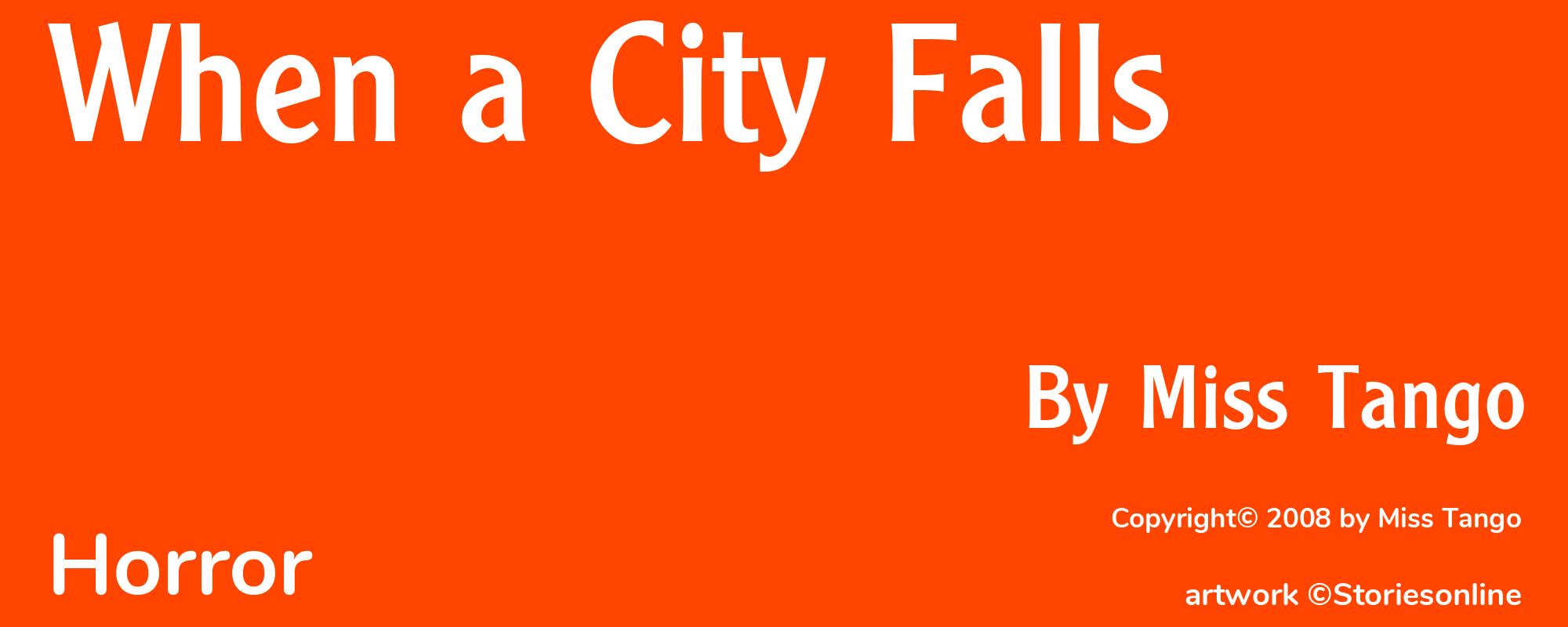 When a City Falls - Cover