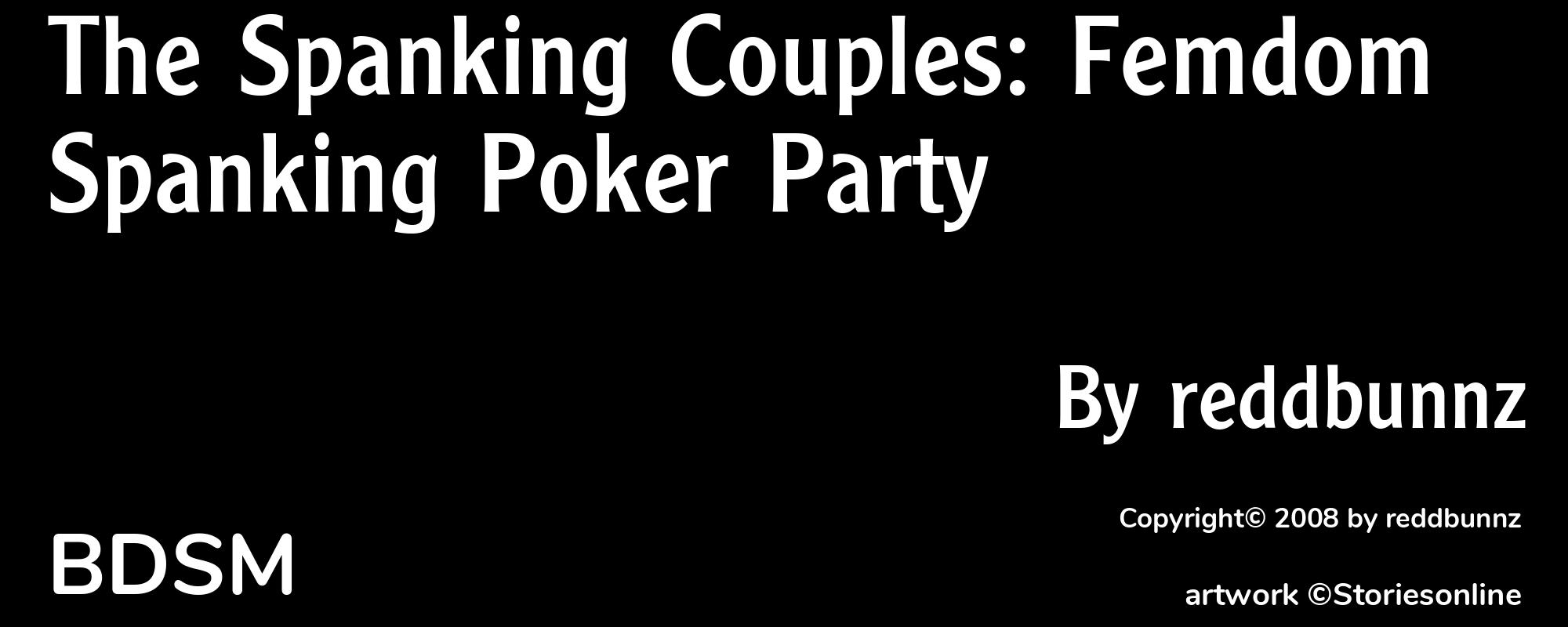 The Spanking Couples: Femdom Spanking Poker Party - Cover