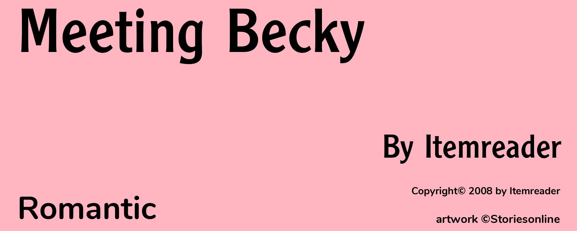Meeting Becky - Cover